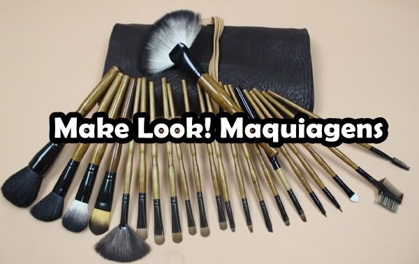 Kit de 22 Pincéis Madeira