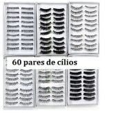 Kit com 60 Pares de Cílios