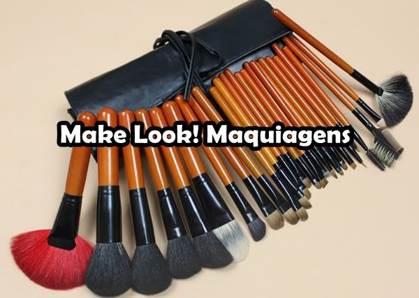 Kit de 26 Pincéis Leque Vermelho