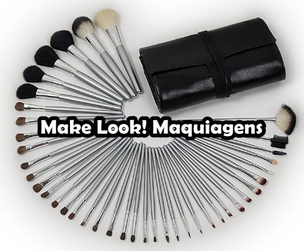 Kit de 40 Pincéis Prateado