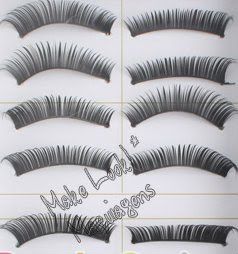 Kit com 10 Pares de Cílios 08#